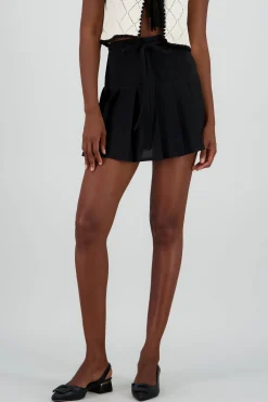Shasa Bow Detail Mini Skirt