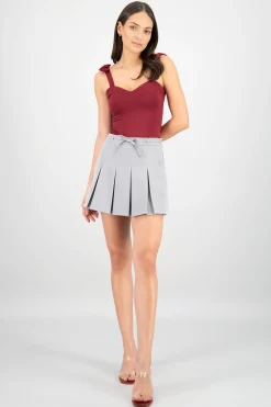 Shasa Bow Detail Mini Skirt