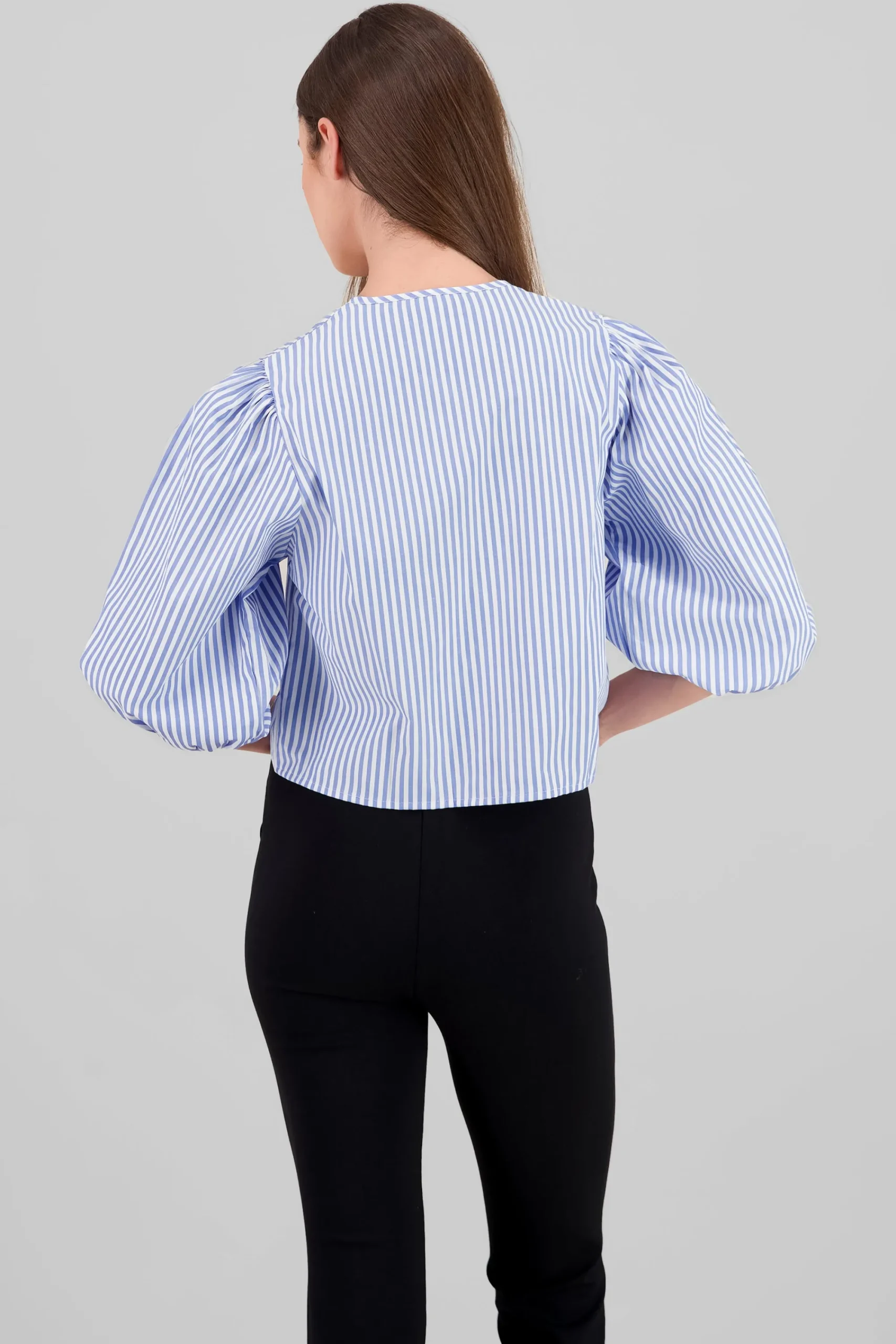 Shasa Bow Detail Puff Sleeve Shirt
