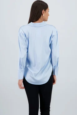 Shasa Bow Detail Satin Shirt