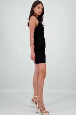 Shasa Bow Details Mini Dress
