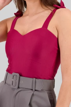 Shasa Bow Strap Top