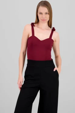 Shasa Bow Straps Bodysuit