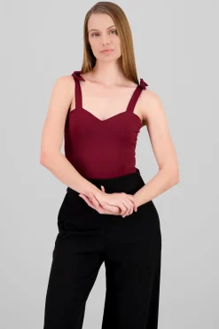Shasa Bow Straps Bodysuit