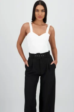 Shasa Bow Straps Bodysuit
