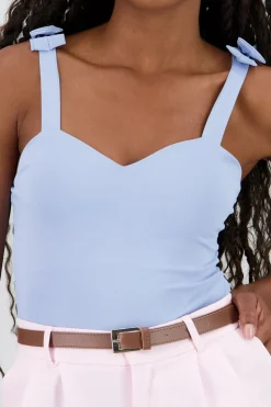 Shasa Bow Straps Bodysuit