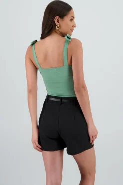 Shasa Bow Straps Bodysuit