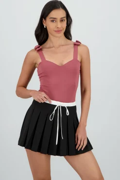 Shasa Bow Straps Bodysuit