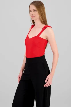 Shasa Bow Straps Bodysuit
