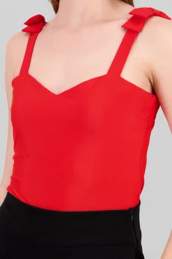 Shasa Bow Straps Bodysuit