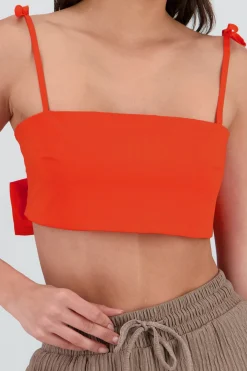 Shasa Bow Tie Strap Top
