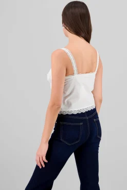 Shasa Bows and Lace Detail Blouse