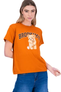Shasa Brooklyn bear print tshirt