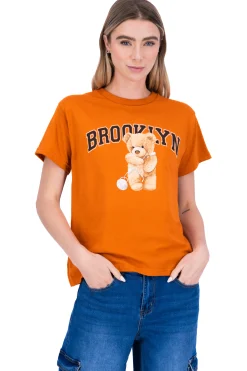 Shasa Brooklyn bear print tshirt