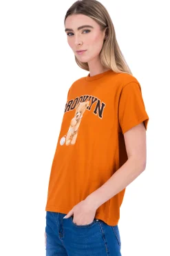 Shasa Brooklyn bear print tshirt