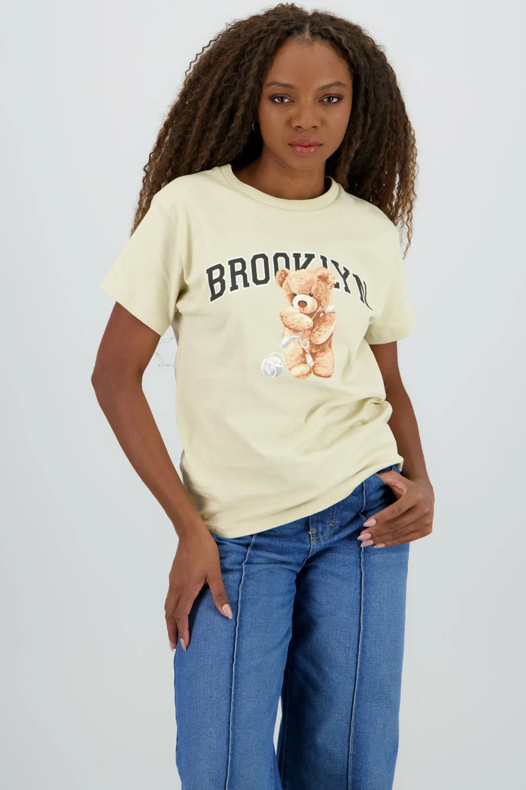 Shasa Brooklyn bear print tshirt