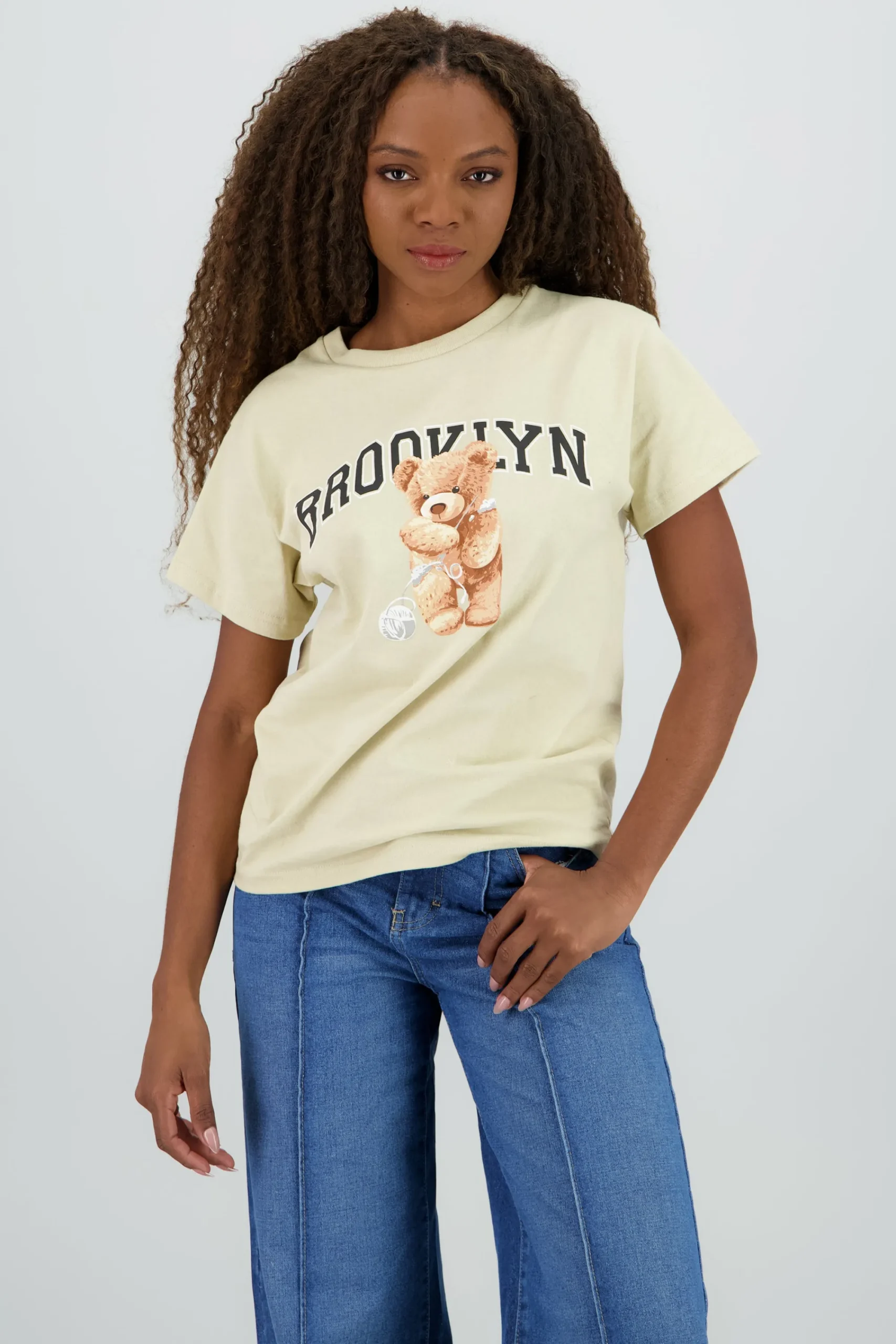 Shasa Brooklyn bear print tshirt