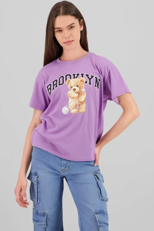 Shasa Brooklyn Teddy Bear Printed TShirt