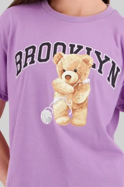 Shasa Brooklyn Teddy Bear Printed TShirt
