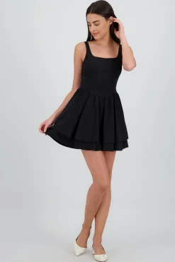 Shasa Bubble Effect Mini Dress