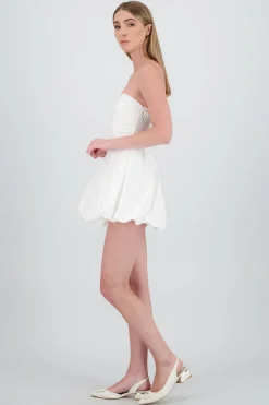 Shasa Bubble Strapless Mini Dress