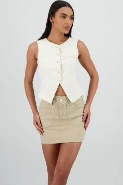 Shasa Button Line Vest