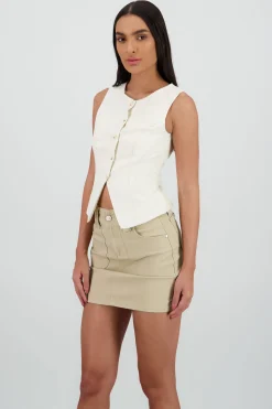 Shasa Button Line Vest