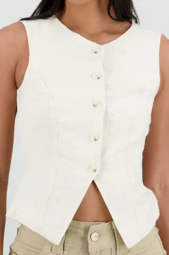 Shasa Button Line Vest