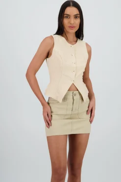 Shasa Button Line Vest