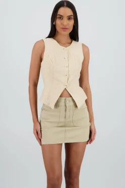 Shasa Button Line Vest