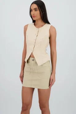 Shasa Button Line Vest