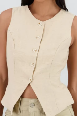 Shasa Button Line Vest