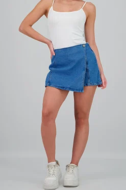 Shasa Button Wrap Skort