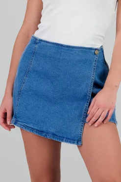 Shasa Button Wrap Skort