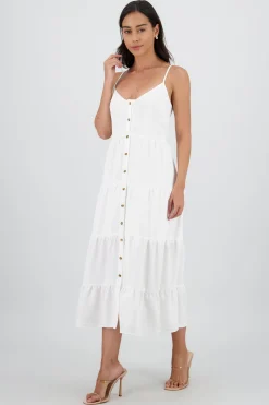 Shasa Buttoned Midi Dress