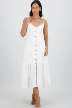 Shasa Buttoned Midi Dress