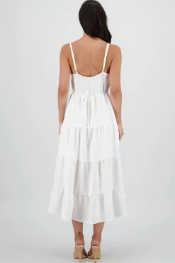 Shasa Buttoned Midi Dress