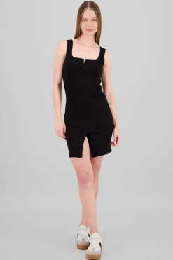 Shasa Buttons Mini Dress