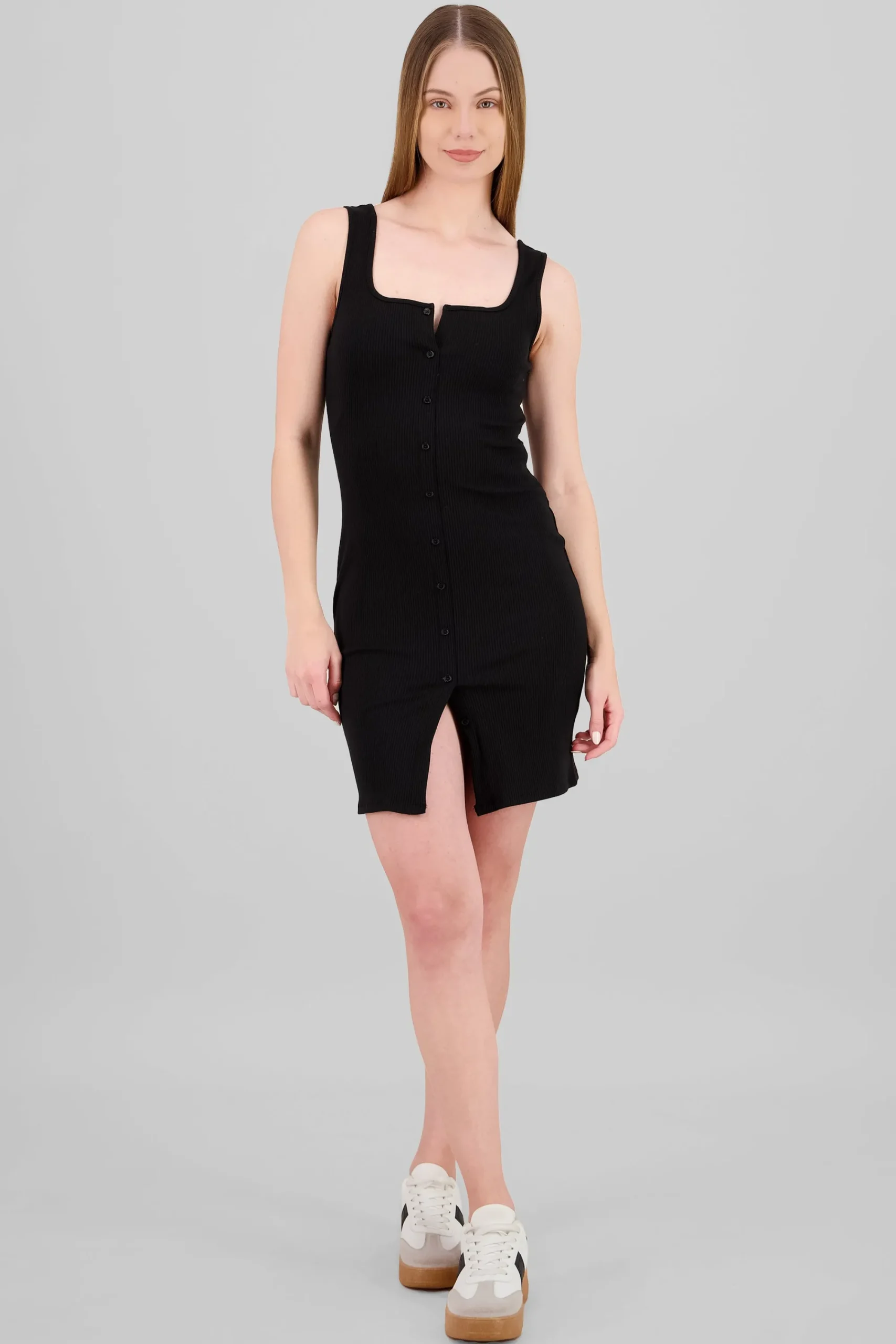 Shasa Buttons Mini Dress