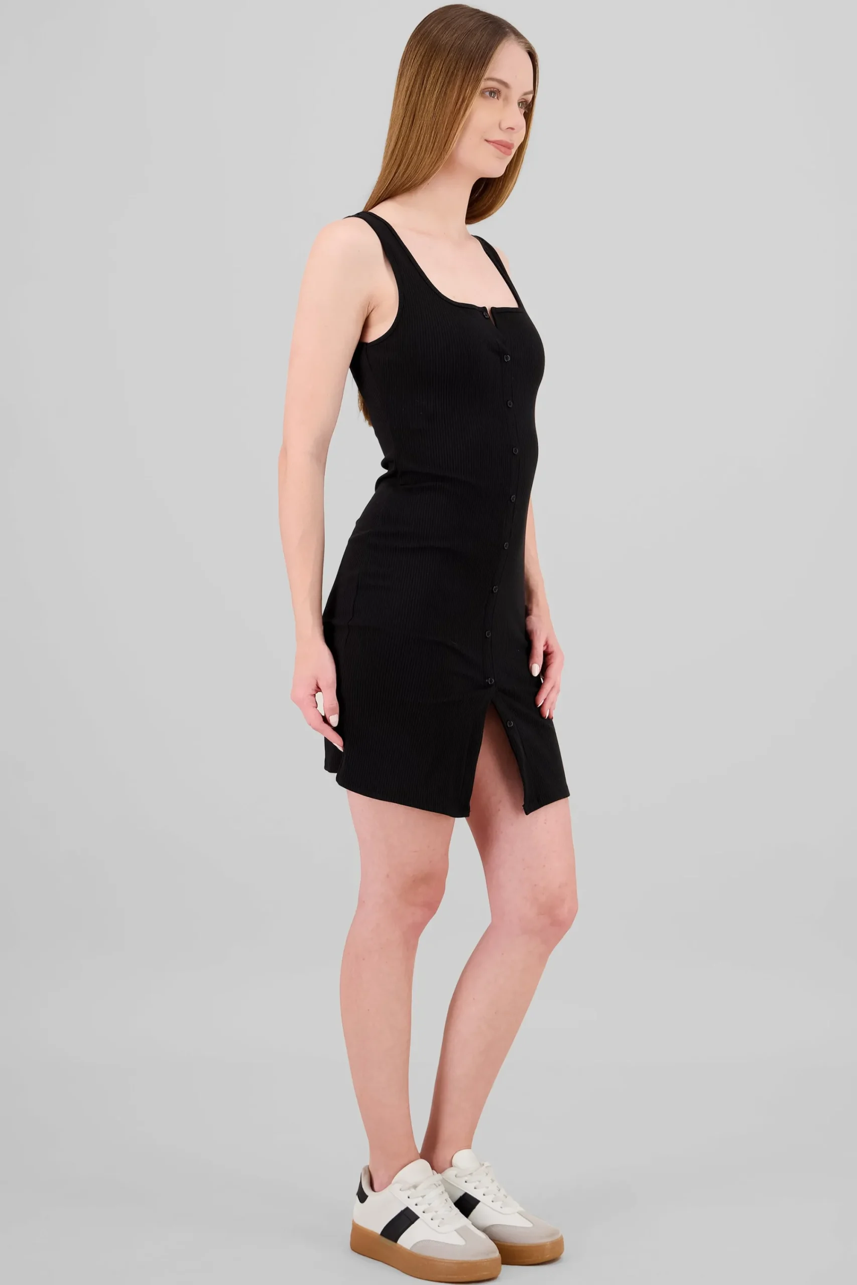 Shasa Buttons Mini Dress