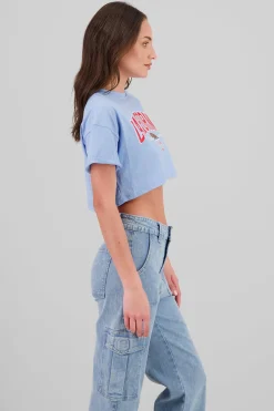 Shasa California print crop top