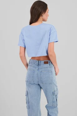 Shasa California print crop top