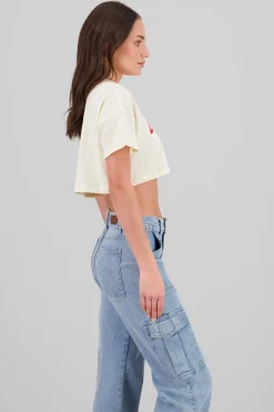 Shasa California print crop top