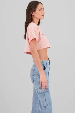Shasa California print crop top