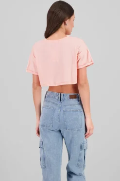 Shasa California print crop top