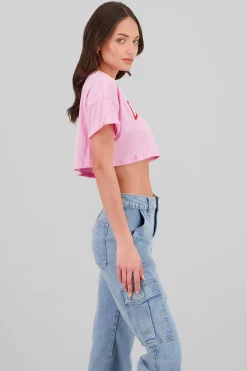 Shasa California print crop top