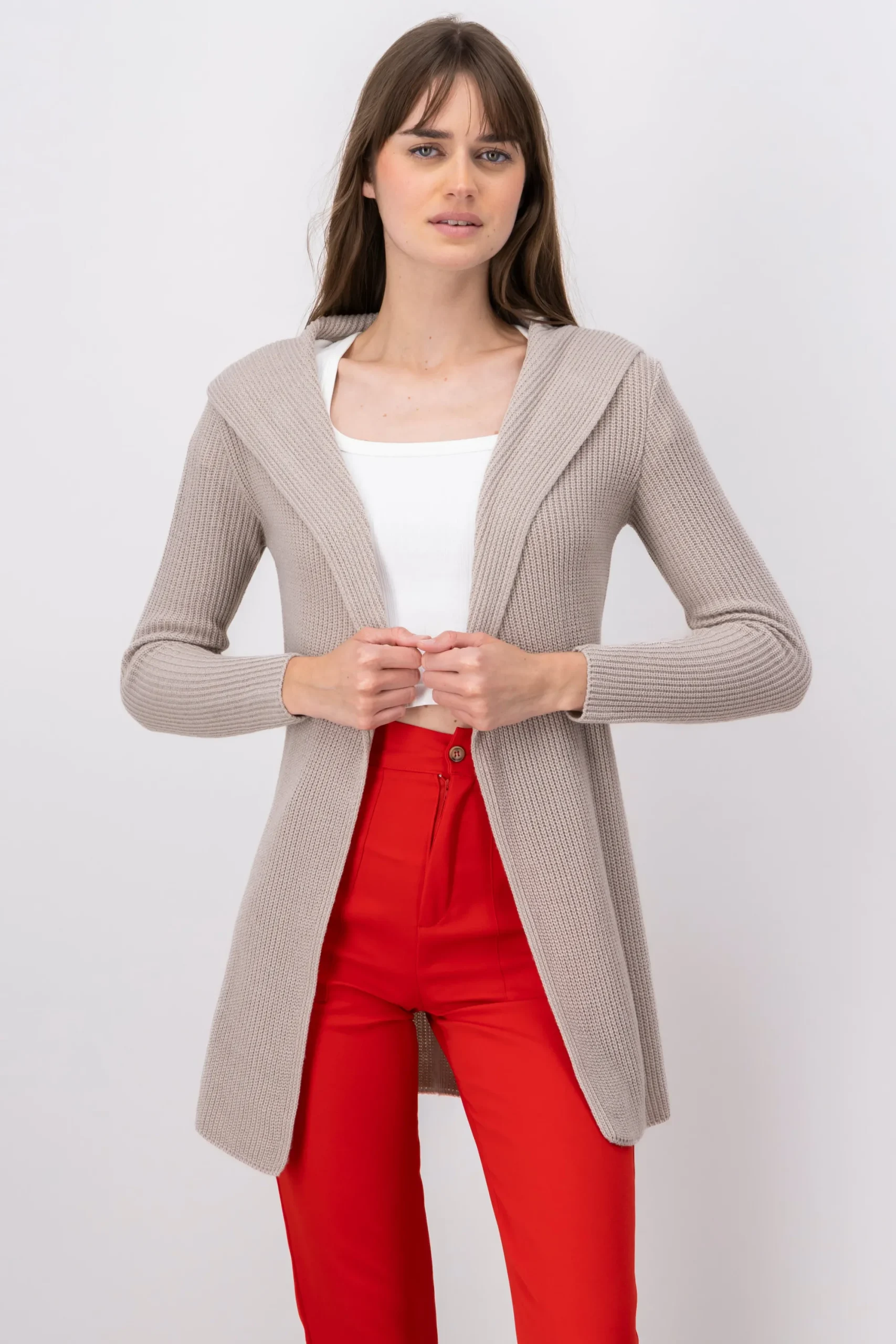 Shasa Cardigan with hoodie
