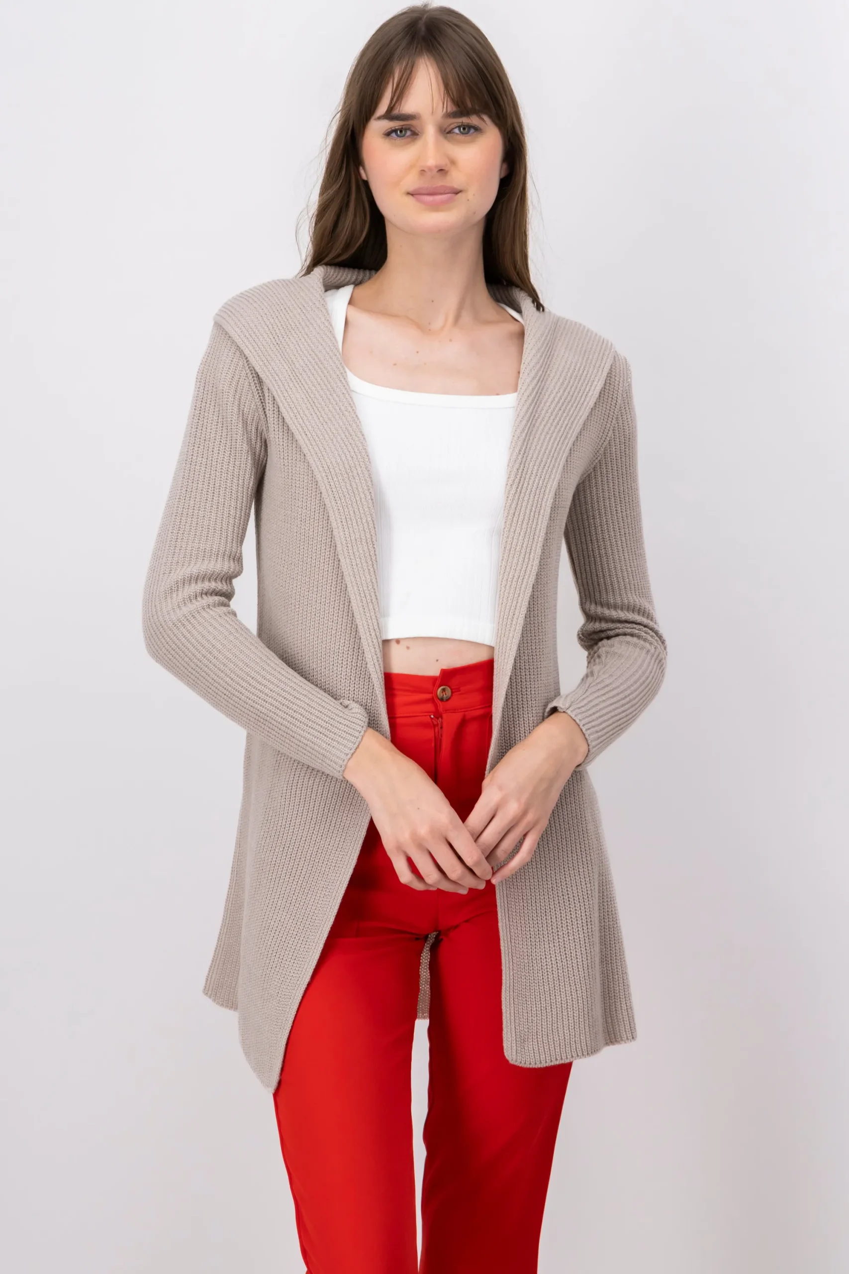 Shasa Cardigan with hoodie
