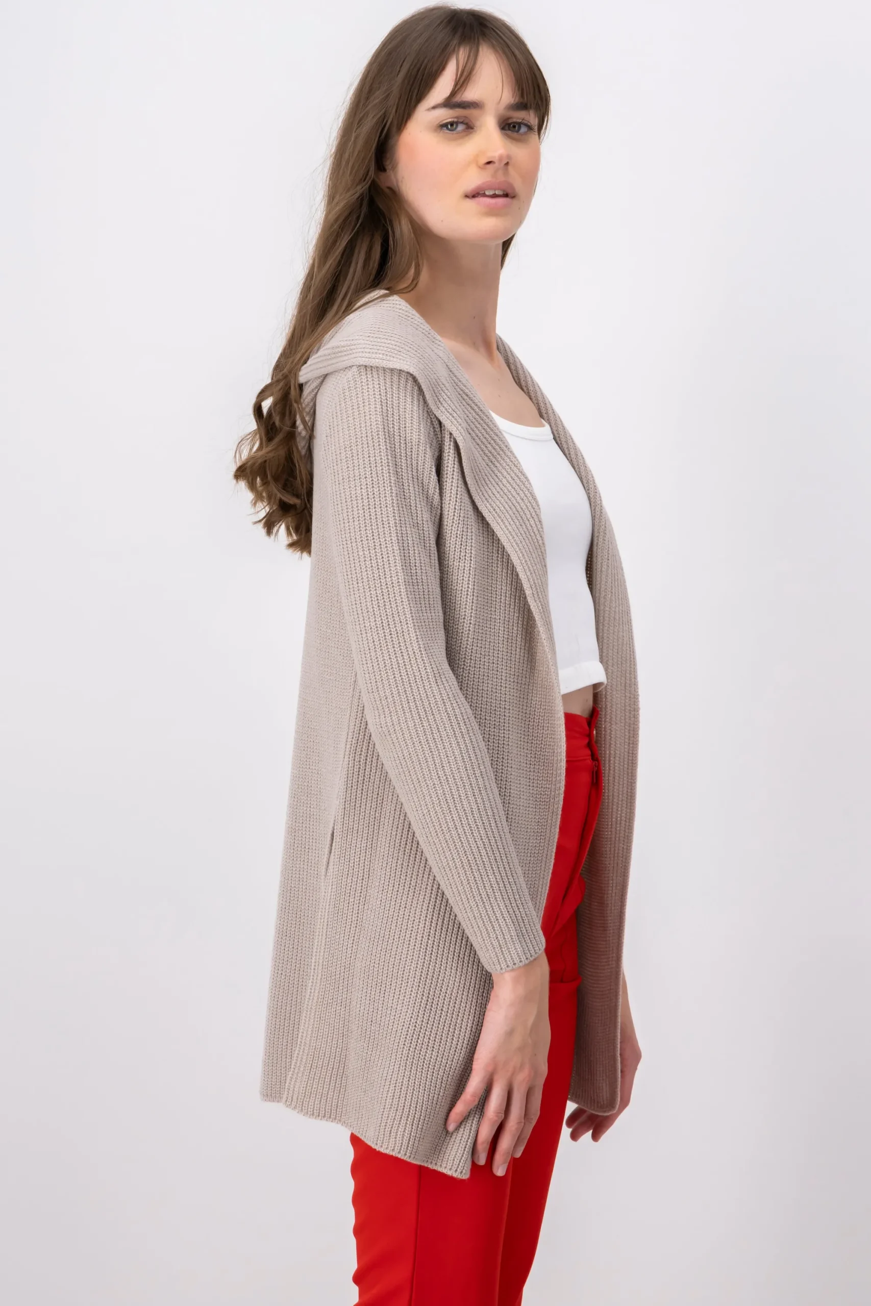 Shasa Cardigan with hoodie