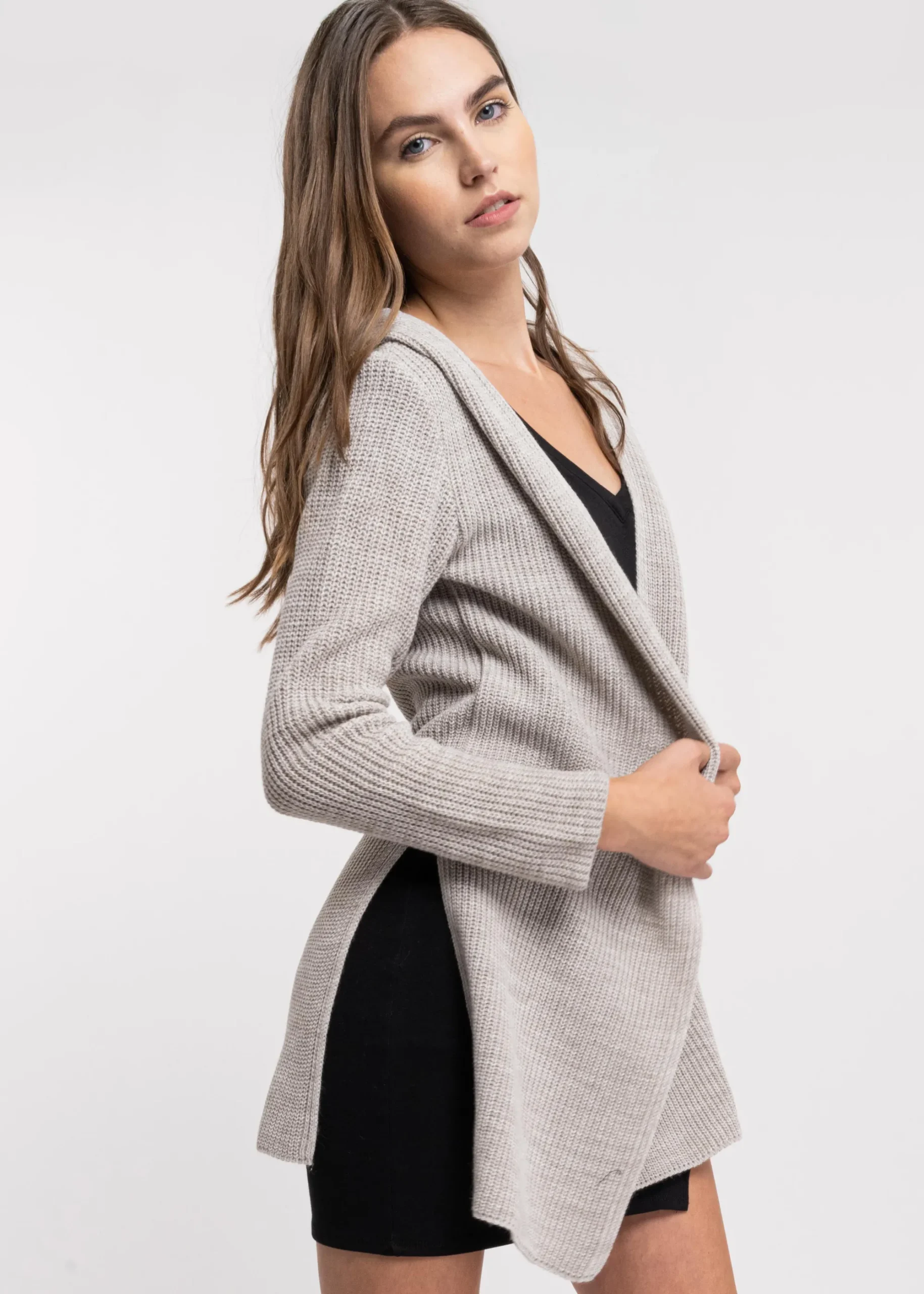 Shasa Cardigan with hoodie